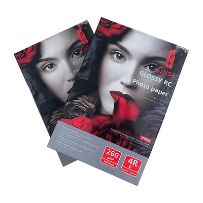 RC Glossy Waterproof 4R Photo Paper , Glossy Photo Paper 6x4 260gsm